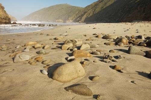 Pfeifer Beach;Landscape;Pebbles;Boulders;Stones;Rocks;Stone;Big Sur;Coastline;Rock;Ocean;Coast;Brown;Shoreline;California;Sea;Rocky;Shore;Beach;Seascape;Tan